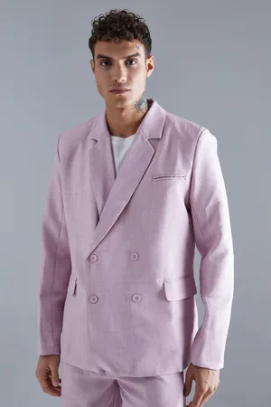 Boohoo Relaxed Double Breasted Suit Jacket - - 38