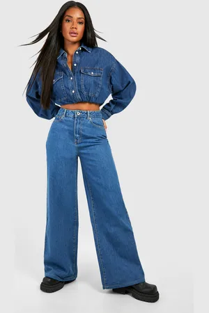 Boohoo Basics 30 Inch Leg Baggy Boyfriend Jeans - - 12
