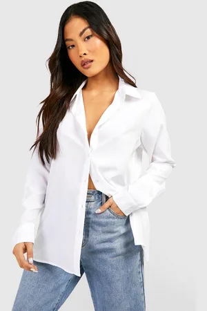 Boohoo Petite Woven Long Sleeve Shirt - - 8