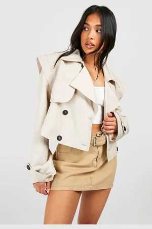 Boohoo Petite Short Trench Coat - - 6