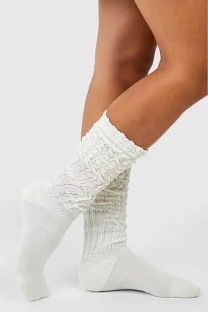 Boohoo Single Knitted Slouchy Socks - - ONE SIZE