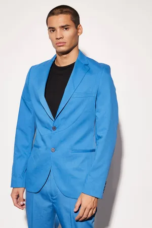 Boohoo Slim Fit Curved Seam Detail Suit Jacket - - 36