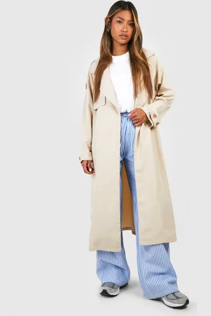 Boohoo Relaxed Fit Trench Coat - - 14