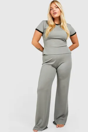 Boohoo Plus Lounge Ringer T Shirt - - 28