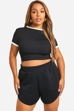 Boohoo Plus Lounge Ringer T Shirt - - 16