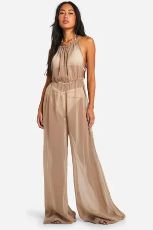 Boohoo Floaty Beacxh Jumpsuit - - S