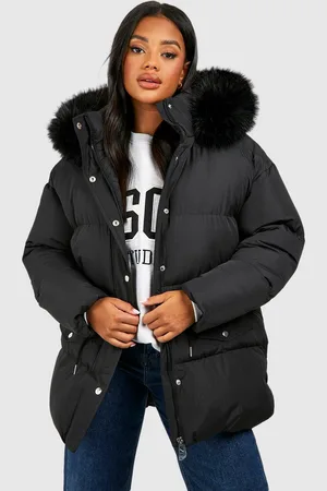Boohoo Faux Fur Trim Parka - - 8