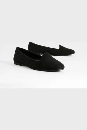Boohoo Faux Suede Basic Slipper Ballet Flats - - 5