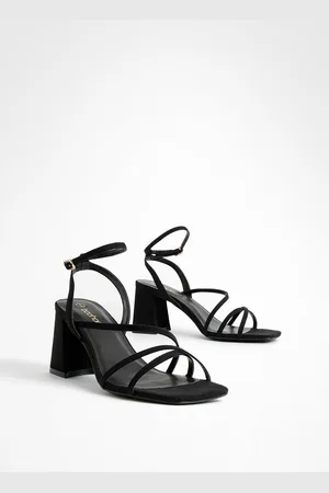 Boohoo Mid Block Heel Strappy Sandals - - 10