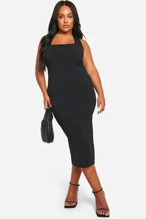 Boohoo Plus Halterneck Midi Dress - - 28