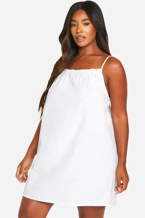 Boohoo Plus Cotton Poplin Strappy Nightie - - 16