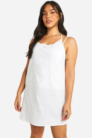 Boohoo Plus Pinstripe Strappy Cami And Short Pyjama Set - - 16