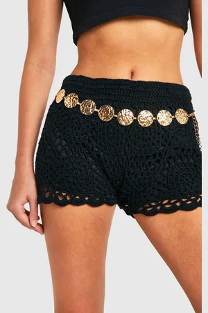 Boohoo Hammered Metal Disc Belt - - ONE SIZE