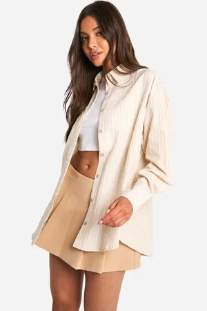Boohoo Oversized Multi Stripe Shirt - - 6