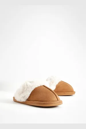 Boohoo Fluffy Faux Fur Mule Slipper - - 4