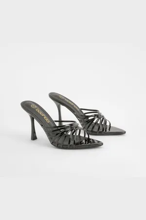Boohoo Patent Strappy Pointed Mules - - 8