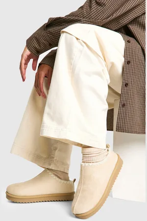 Boohoo Contrast Stitch Cosy Mules - - 5