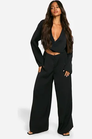 Boohoo Blazer Wide Leg Jumpsuit - - 8