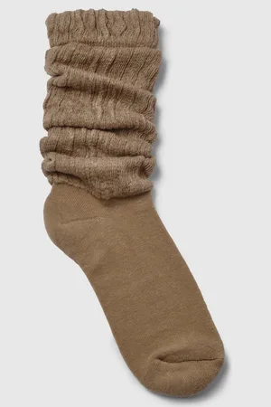Boohoo Single Soft Ribbed Slouchy Socks - - ONE SIZE