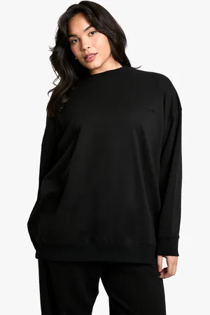 Boohoo Plus Dsgn Studio Embroidered Oversized Sweatshirt - - 16