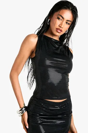 Boohoo Sparkle Tank Top - - 12