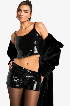 Boohoo Sequin Cami Top - - 6
