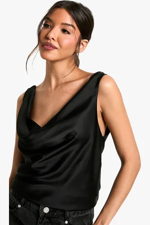 Boohoo Cowl Neck Satin Cami - - 6