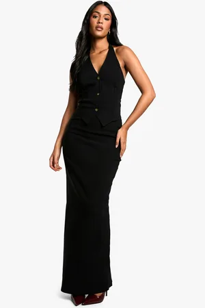 Boohoo Tall Halter Waistcoat And Skirt Co-Ord - - 8