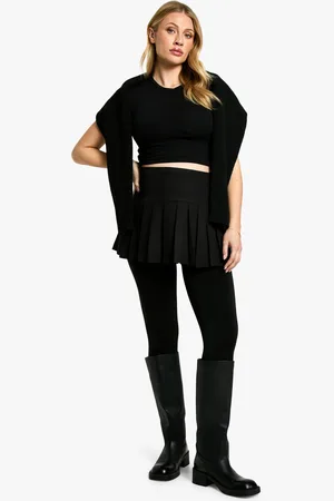 Boohoo Maternity Thermal Bump Support Fleece Lined Tights - - L/XL