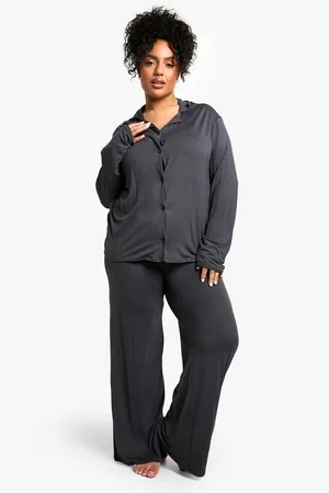 Boohoo Plus Long Sleeve Pyjama Set - - 16