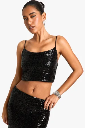Boohoo Sequin Cami Top - - 10