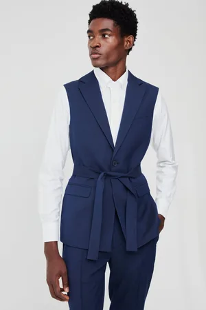 Boohoo Single Breasted Sleeveless Suit Jacket - - 38