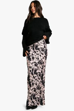 Boohoo Plisse Midi Skirt - - 6