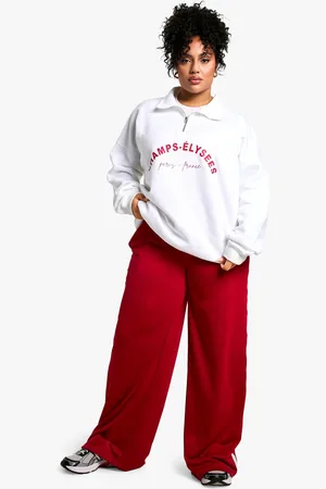 Boohoo Plus Champ-Elysees Half Zip Sweatshirt - - 16