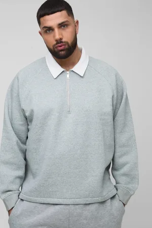 Boohoo Plus Oversized Boxy Polo Sweatshirt In - XXXXXL