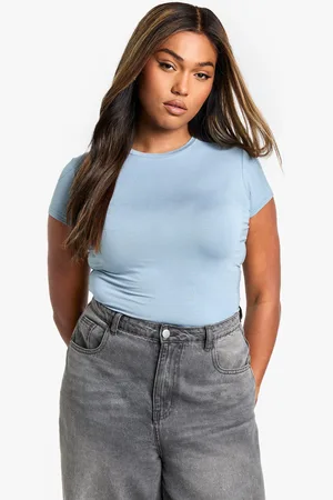 Boohoo Plus Short Sleeve Modal Lounge Tshirt - - 16