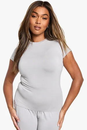 Boohoo Plus Short Sleeve Modal Lounge Tshirt - - 16