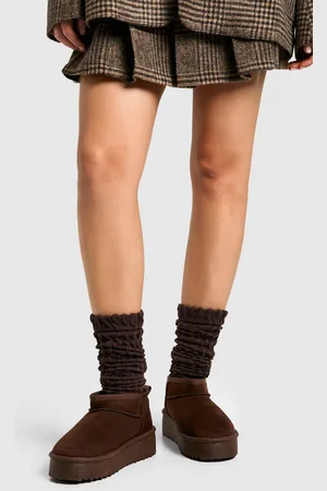 Boohoo Single Knitted Slouchy Socks - - ONE SIZE