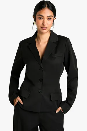 Boohoo Cinched Waist Tailored Blazer - - 12