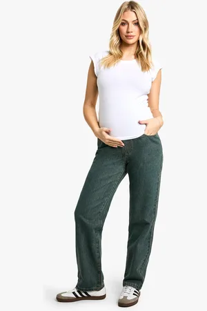 Boohoo Maternity Over The Bump Mom Jeans - - 8