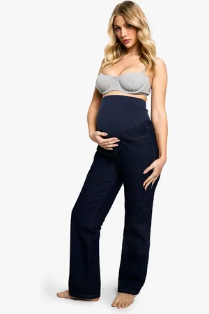 Boohoo Maternity Over The Bump Mom Jeans - - 8