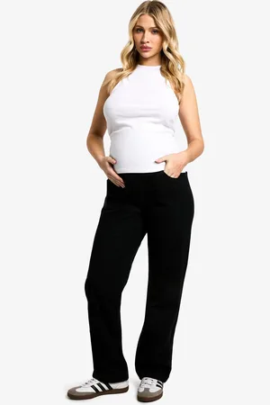 Boohoo Maternity Over The Bump Mom Jeans - - 8