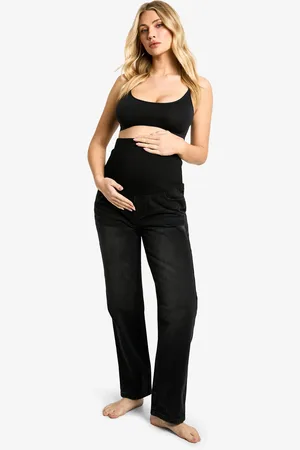 Boohoo Maternity Over The Bump Mom Jeans - - 8