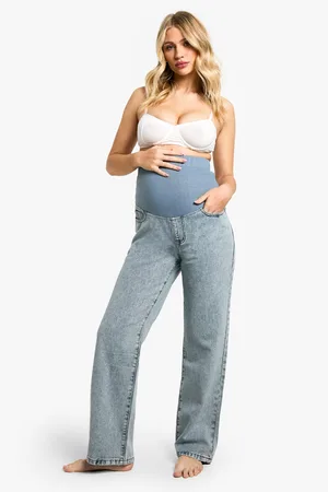 Boohoo Maternity Over The Bump Boyfriend Jeans - - 8
