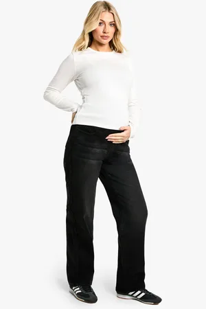 Boohoo Maternity Over The Bump Boyfriend Jeans - - 8