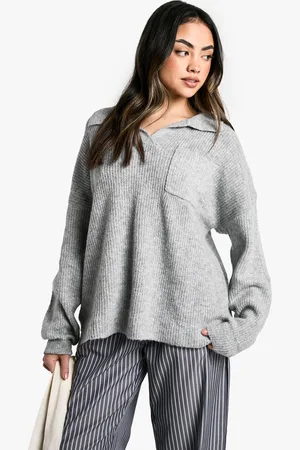 Boohoo Polo Collar Jumper - - S