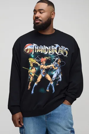 Boohoo Plus Regular Fit Thundercats License Print Sweater - - 2XL