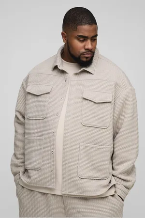 Boohoo Plus Quilted Oversized Overshirt - - XXXL