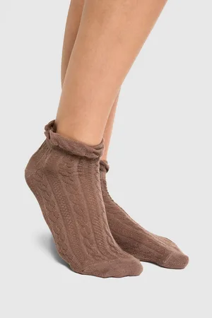 Boohoo Cable Knit Sock 3 Pack - - ONE SIZE