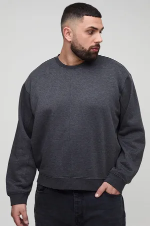 Boohoo Plus Oversized Boxy Exposed Seam Sweater - - XXXL